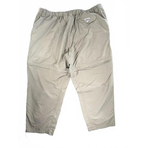Columbia PFG Men's Light Khaki Convertible Cargo Pants Multiple Pockets Size 3XL - Picture 8 of 9